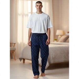 Polo‎ Ralph Lauren Men's Sleepwear Lounge Pants Navy Pony Logo 1X Pajamas